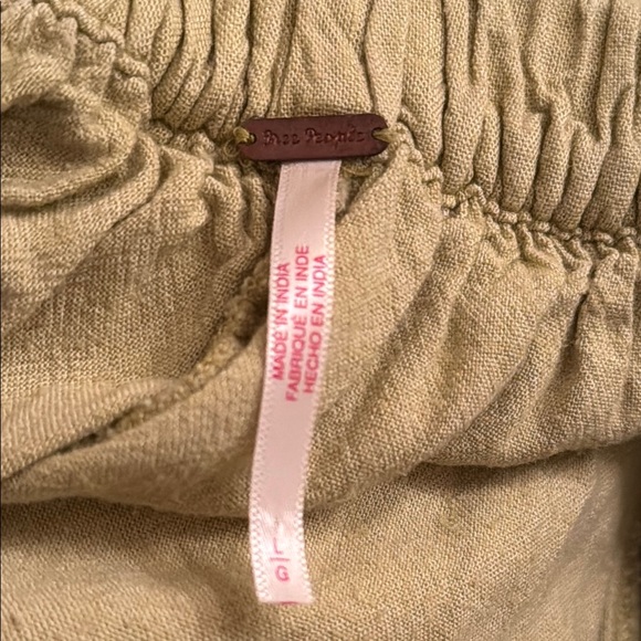 FREE PEOPLE Quinn Culottes In Fava Bean Size Large - Picture 9 of 16